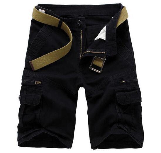 Plus Sizes Cotton Cropped Short Pants for Men