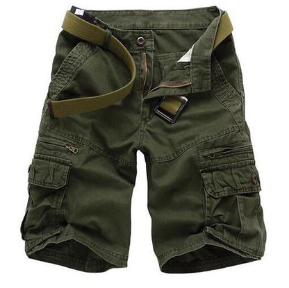 Plus Sizes Cotton Cropped Short Pants for Men