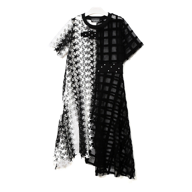 Summer Irregular Star Designed Women Long Midi Dresses