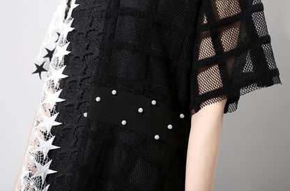 Summer Irregular Star Designed Women Long Midi Dresses