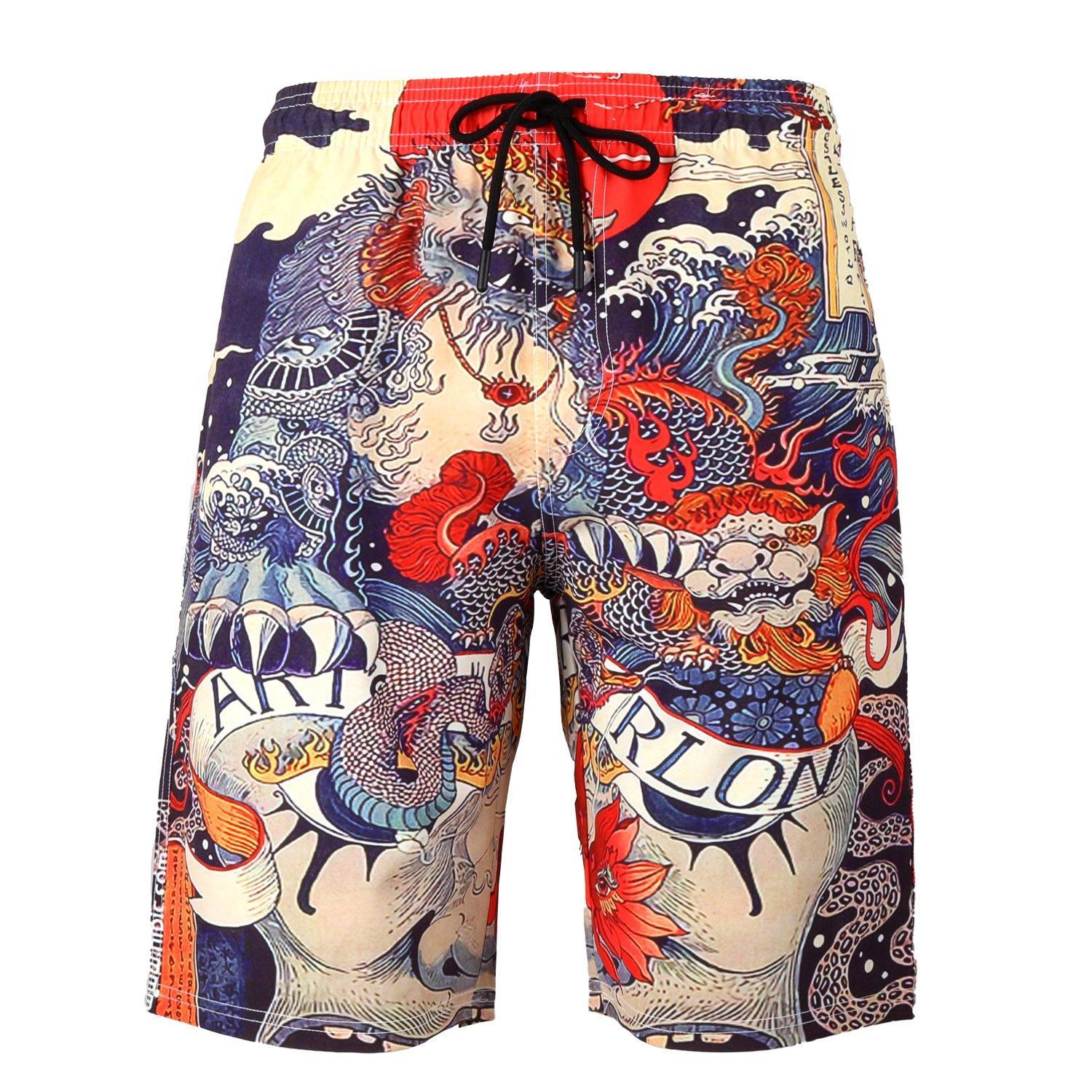 Men's Sumer Beach Quick Dry Clorful Shorts-STYLEGOING
