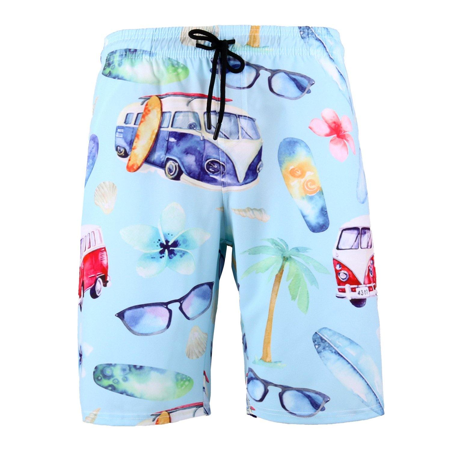 Men's Sumer Beach Quick Dry Clorful Shorts-STYLEGOING
