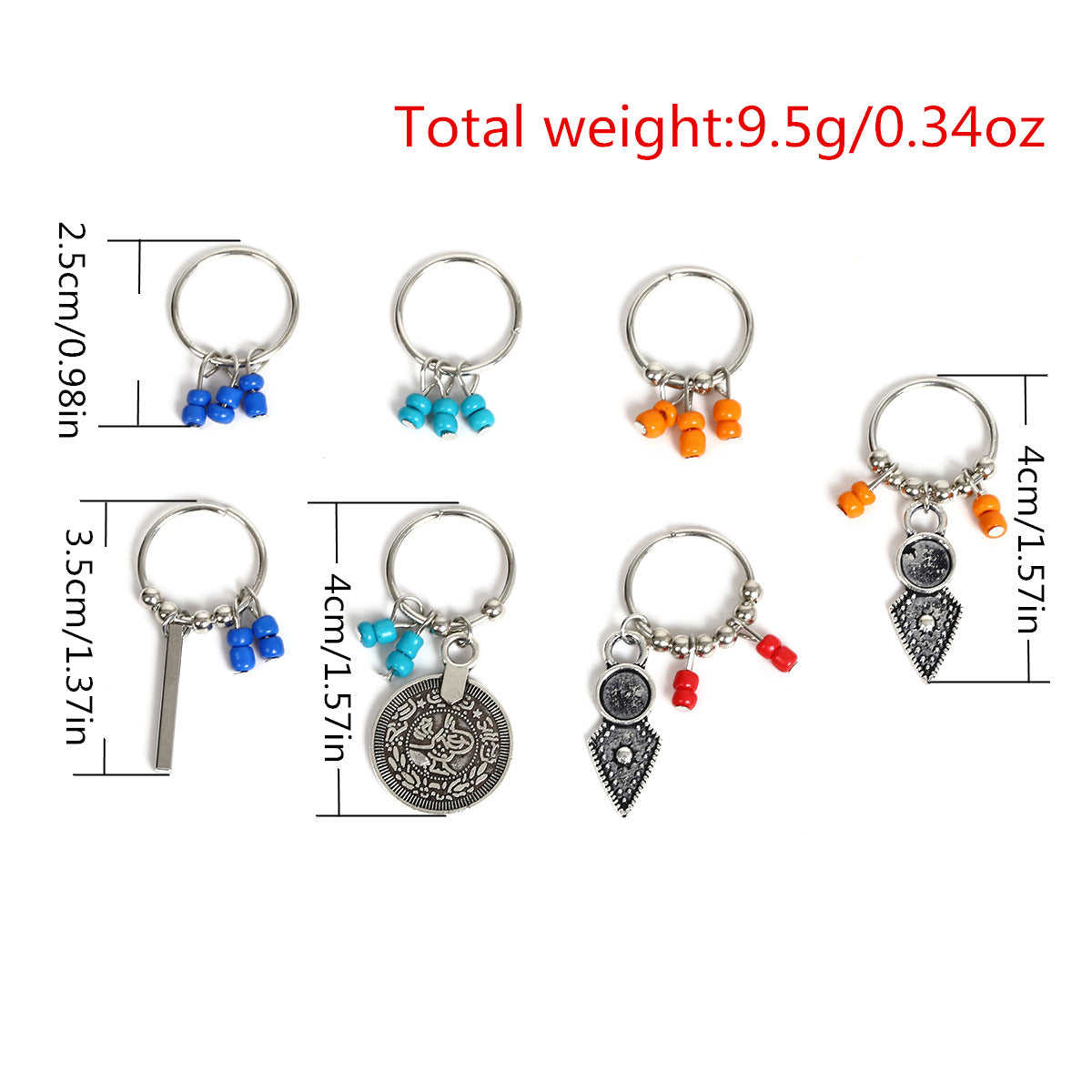 Personality DIY Coins Design Brain Hair Accessories
