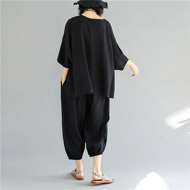 Ethnic Women Summer Plus Sizes Two Pieces Suits