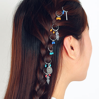 Personality DIY Coins Design Brain Hair Accessories