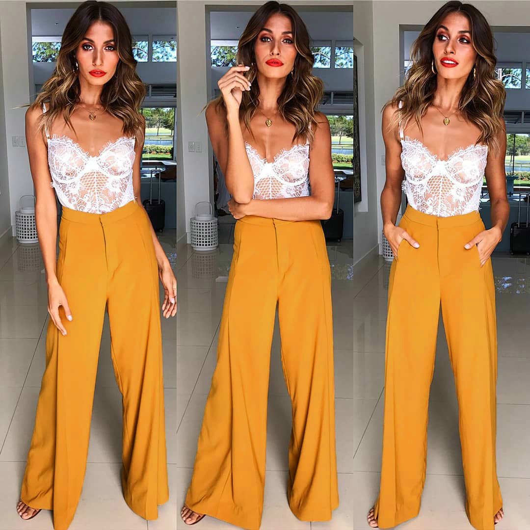 Women High Waist Casual Loose Pants-STYLEGOING