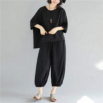 Ethnic Women Summer Plus Sizes Two Pieces Suits