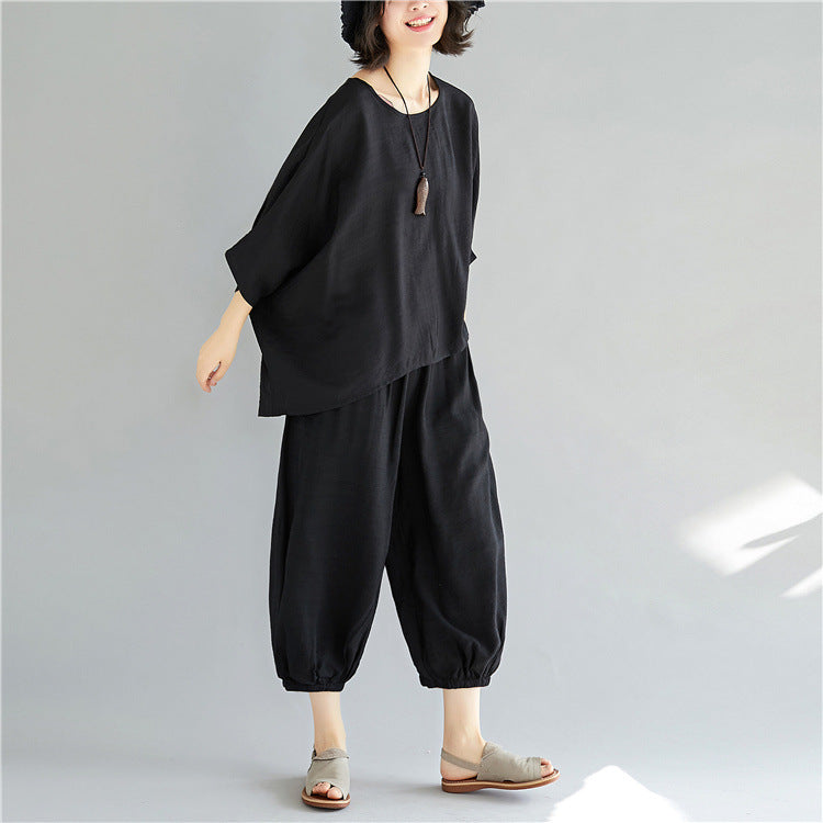 Ethnic Women Summer Plus Sizes Two Pieces Suits