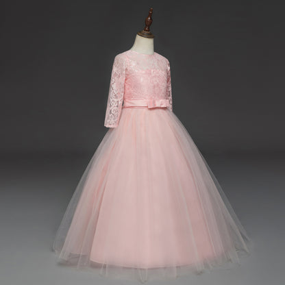 Cute Lace Princess Girls Ball Gown Dresses