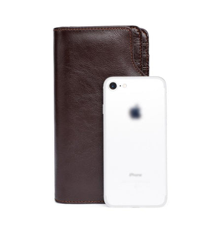 Cusotm Handmade Men's Leather Wallet-STYLEGOING