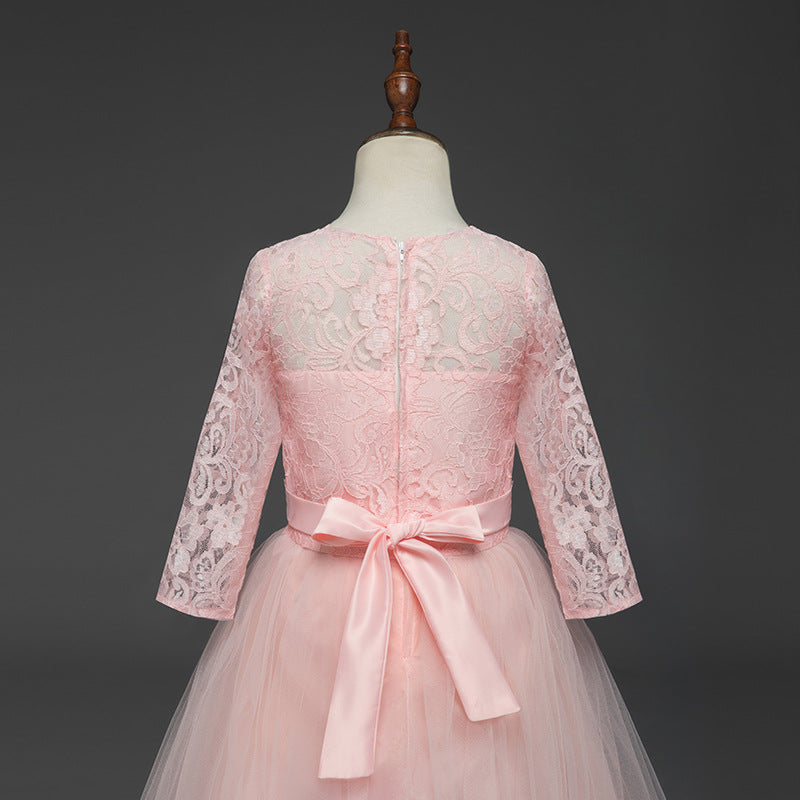 Cute Lace Princess Girls Ball Gown Dresses