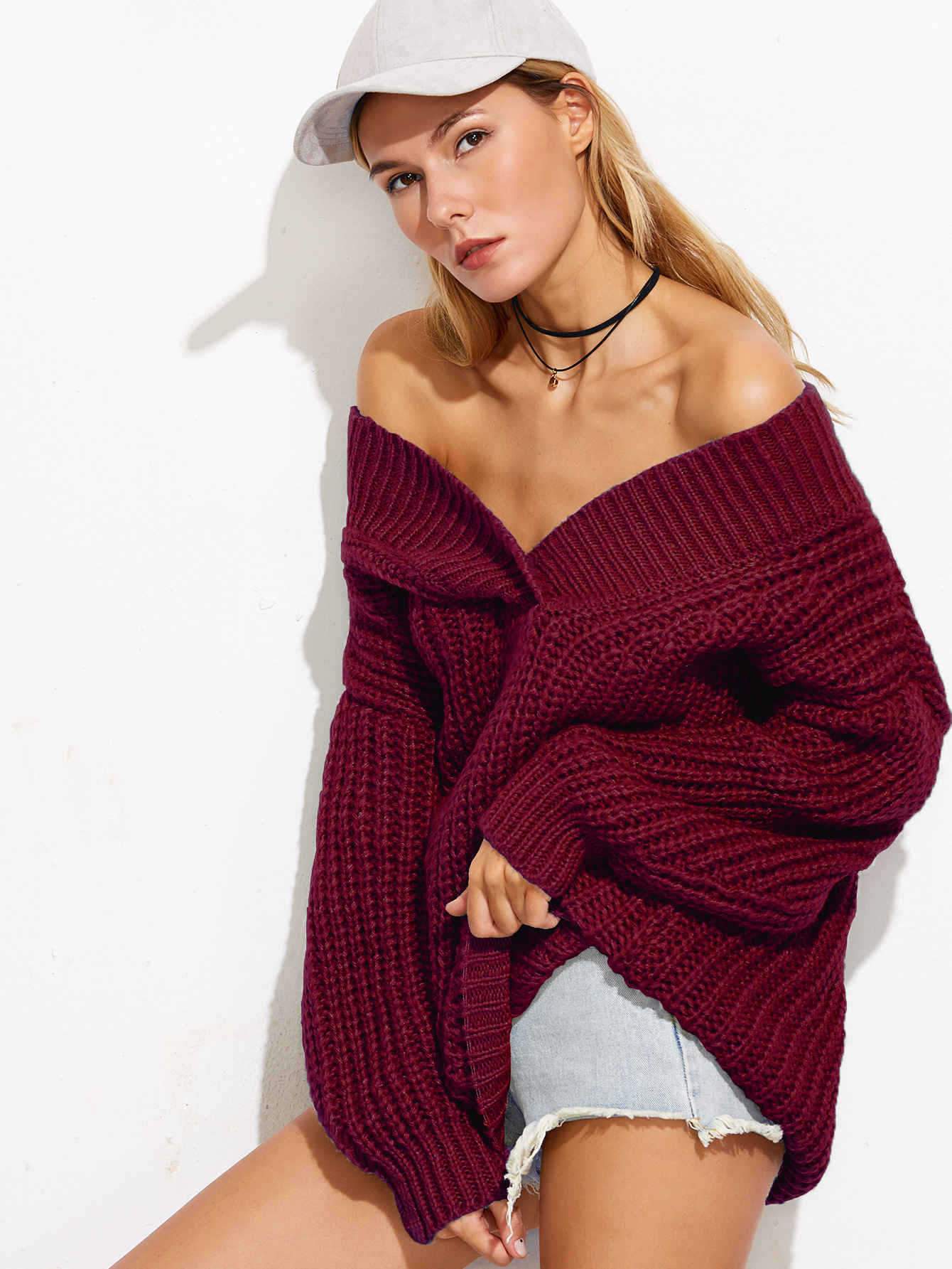 Women Long Sleeves Thick Knitting Sweaters-STYLEGOING