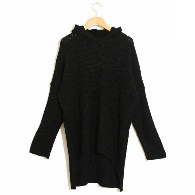Women Irregular Long Loose Knitting Sweaters-STYLEGOING
