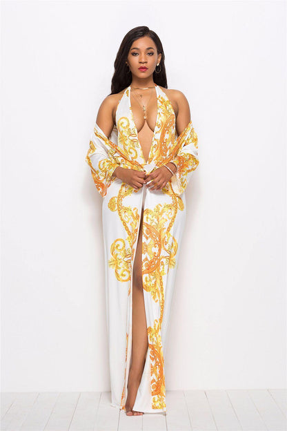 Sexy Women Print One Piece Swimsuits-STYLEGOING