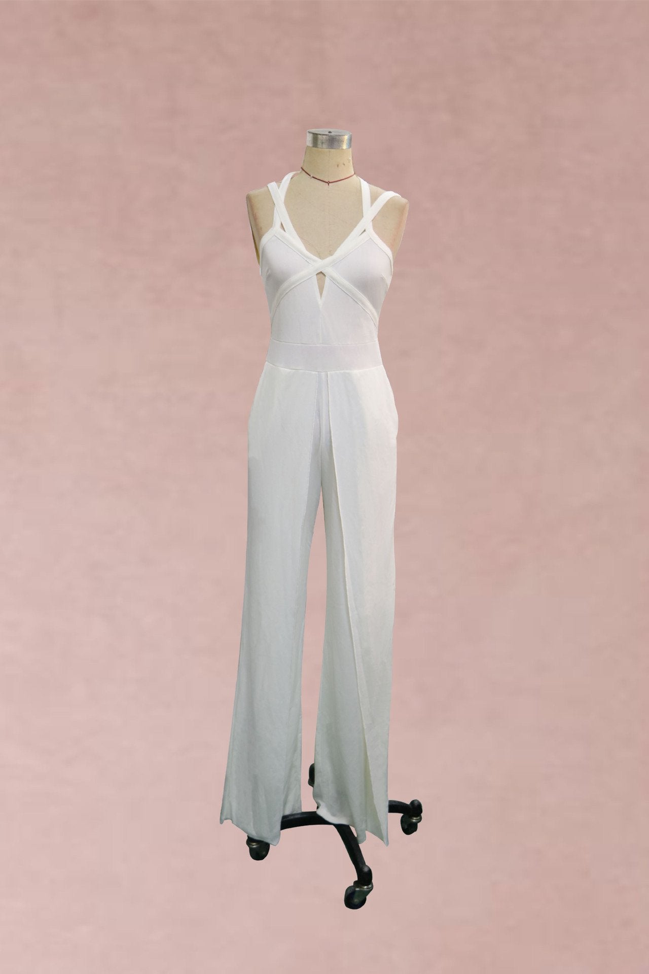 Women Sexy Halter Sleeveless Jumpsuits-STYLEGOING