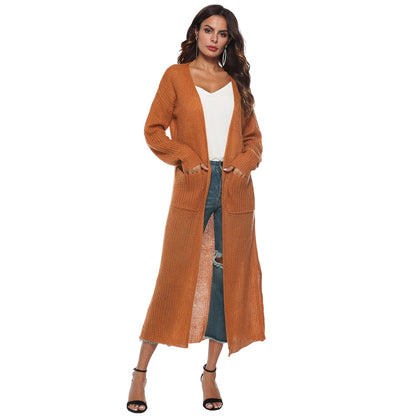 Casual Long Knitted Cardigan Thin Outerwear