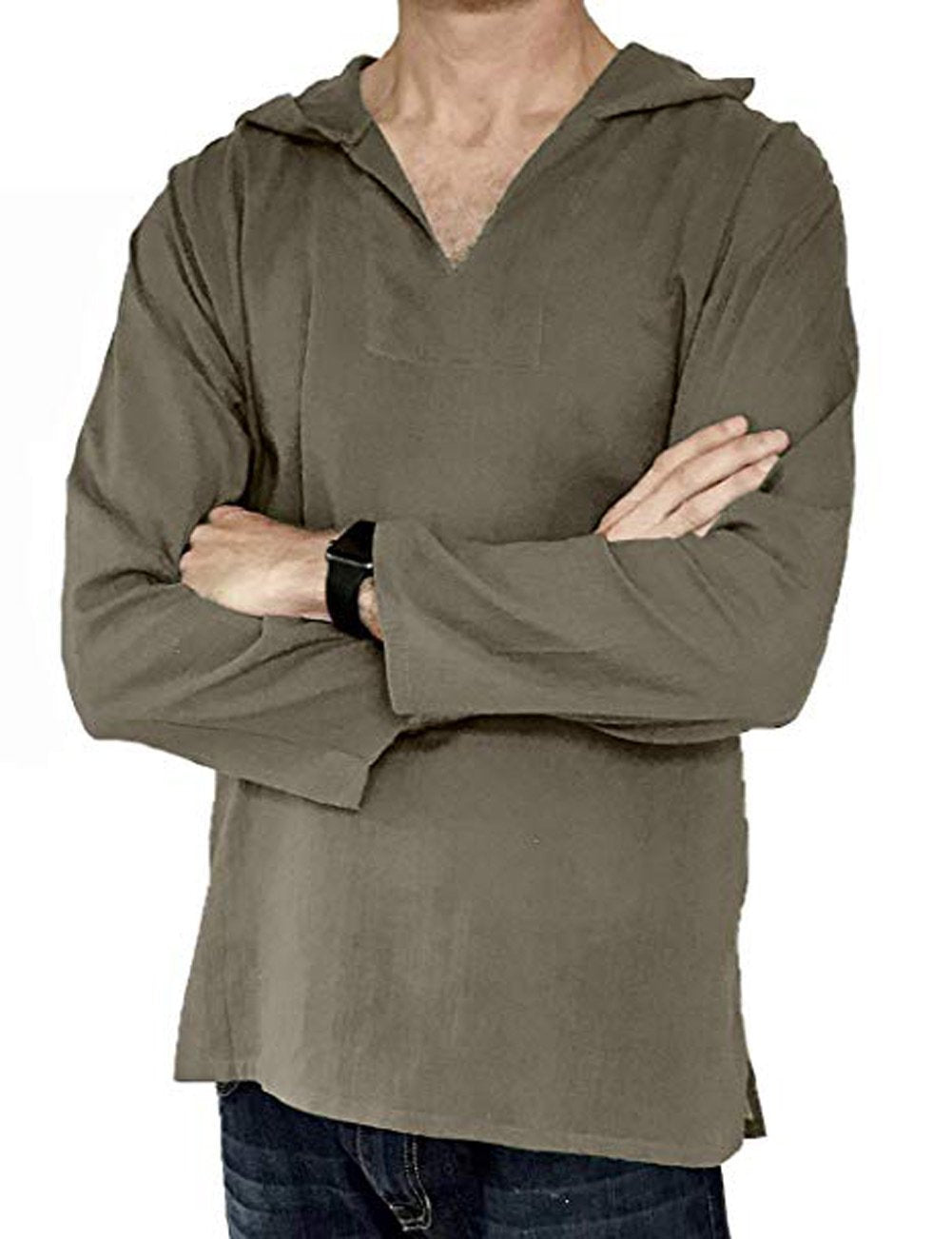 New Men Linen Summer T Shirts-STYLEGOING