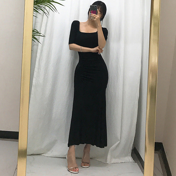 Sexy Square Neckline Long Dresses for Women