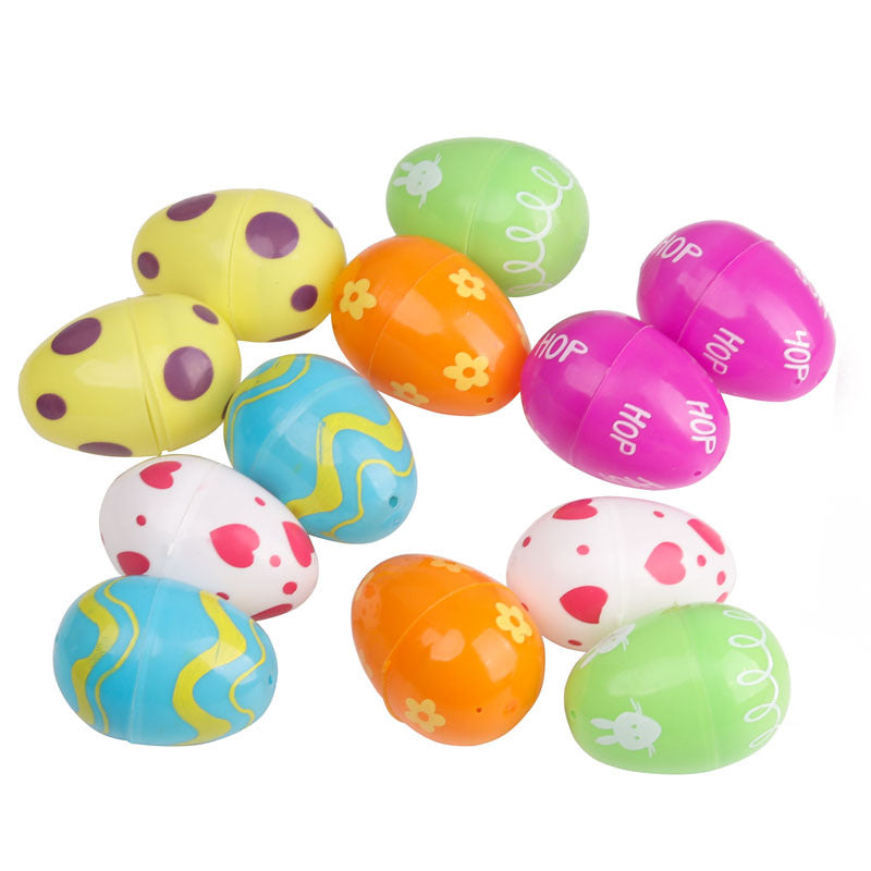 Happy Easter Day Colorful Eggs Toys 12pcs/Set