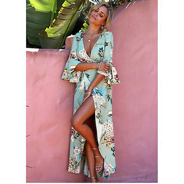 Plus Sizes Summer Holiday Long Dresses-STYLEGOING