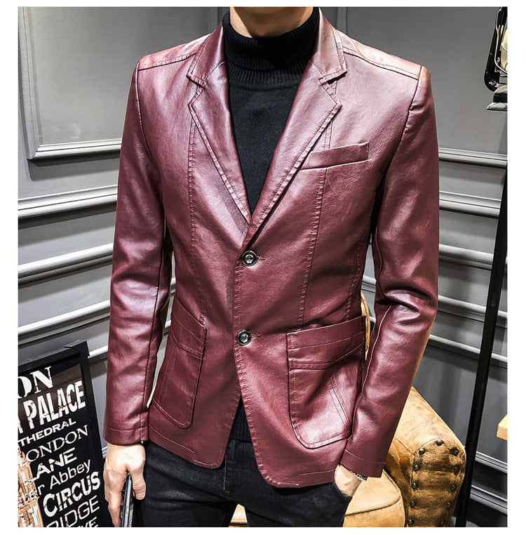 Casual Men's PU Jacket Overcoat