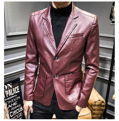 Casual Men's PU Jacket Overcoat