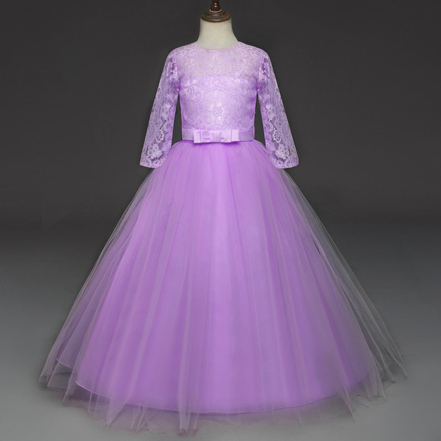 Cute Lace Princess Girls Ball Gown Dresses