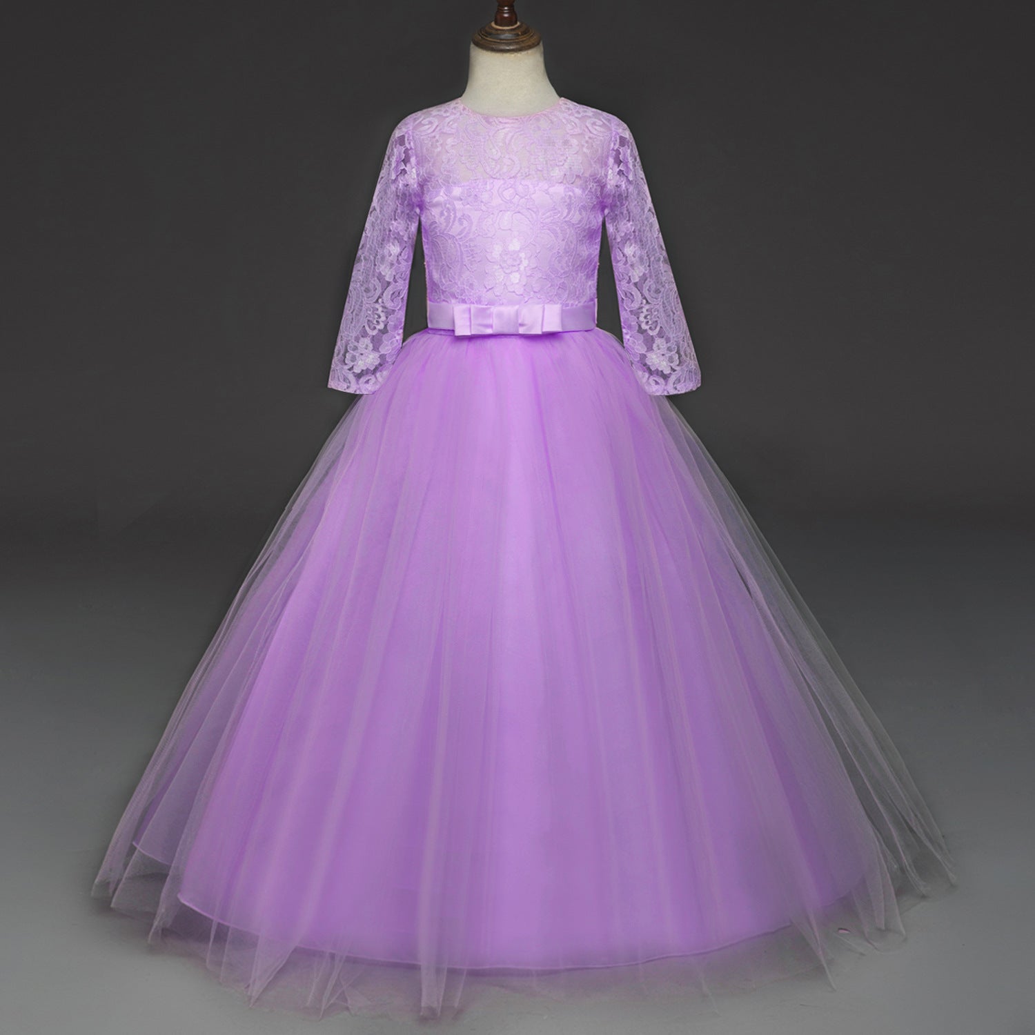 Cute Lace Princess Girls Ball Gown Dresses