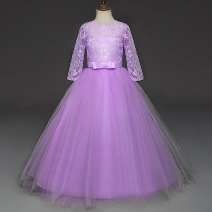 Cute Lace Princess Girls Ball Gown Dresses