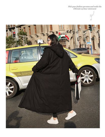 Warm Cotton Plus Sizes Women Long Overcoats