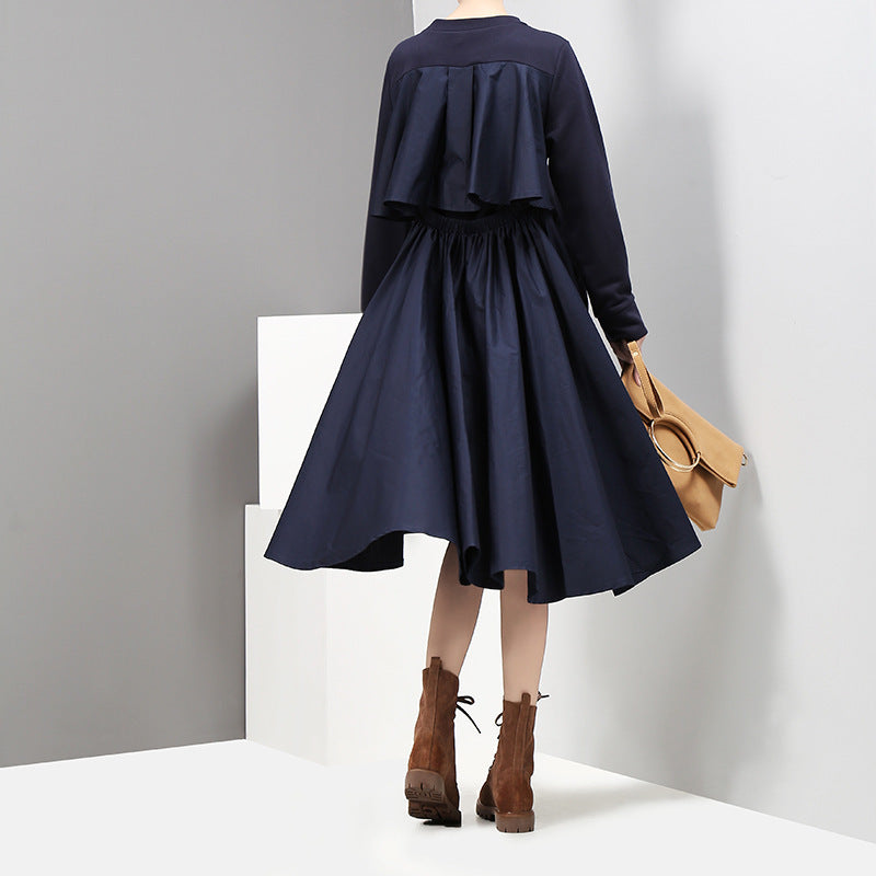Back Designed Fall Black Dresses