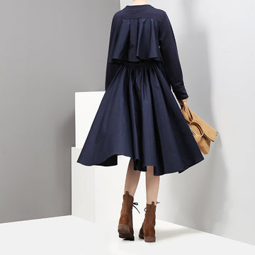 Back Designed Fall Black Dresses