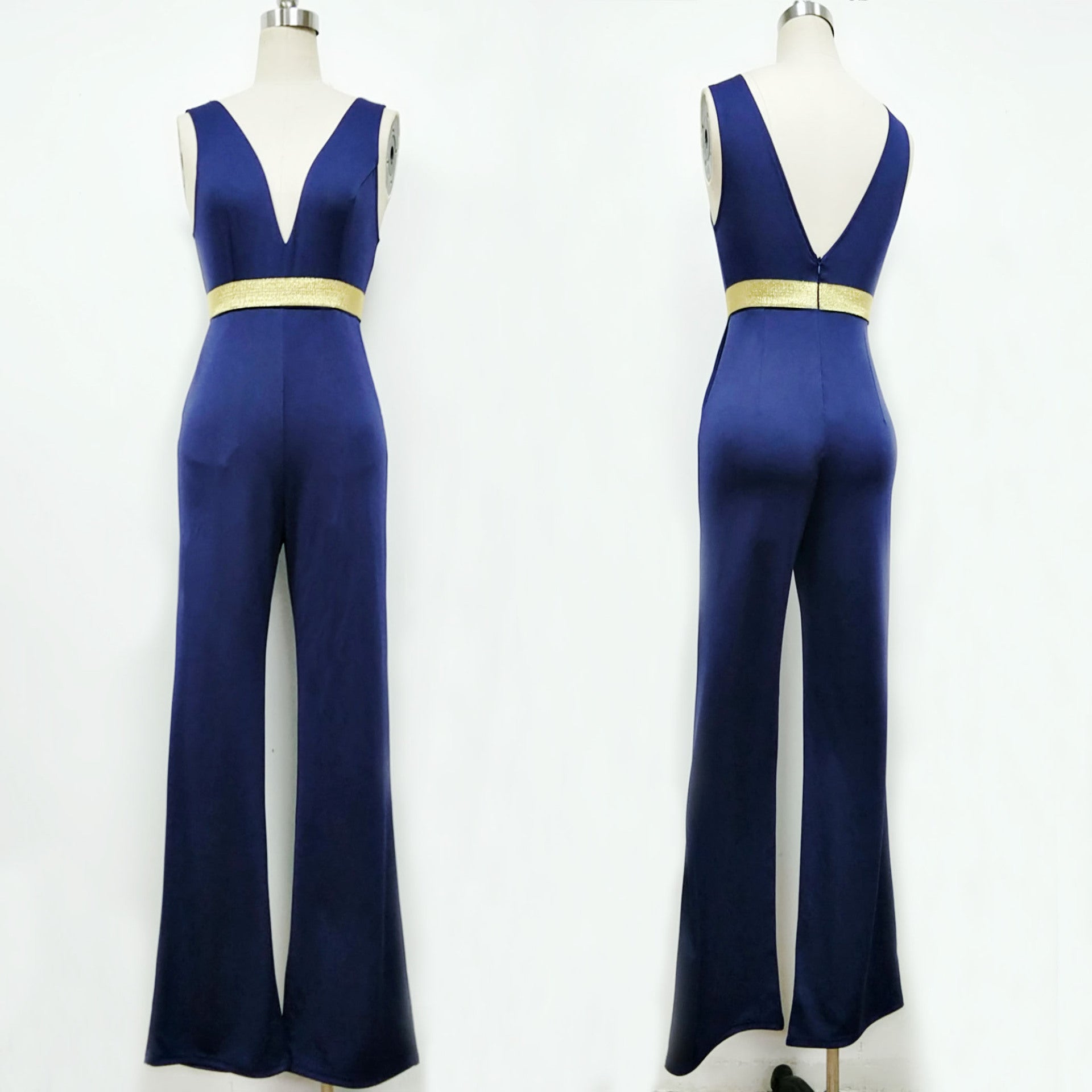 Sexy Sleeveless V Neck Jumpsuits for Women