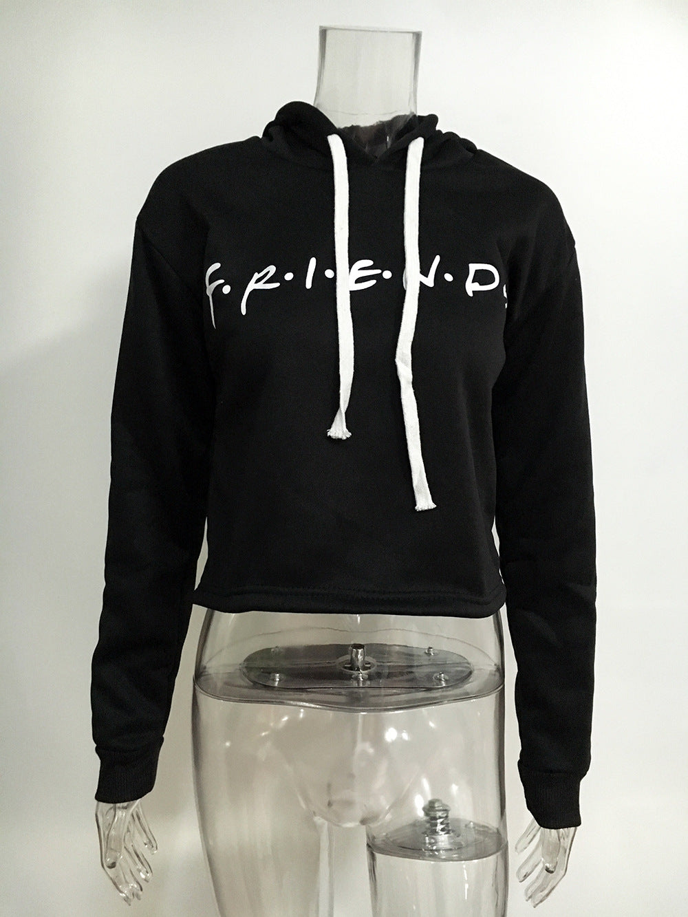 Casual Friends Letter Long Sleeves Hoodies
