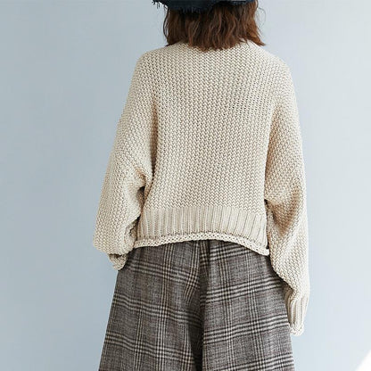 Women High Neck Knitting Sweaters-STYLEGOING