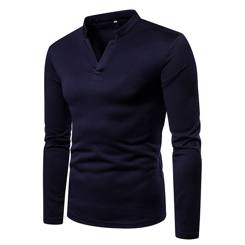 Men's Long Sleeves Thick Turtleneck T Shirts