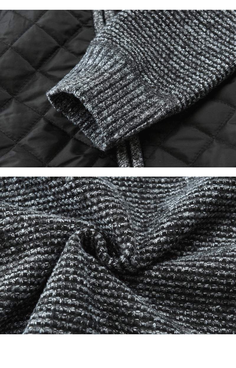 Warm Winter Knitting Men Cardigan Overcoat