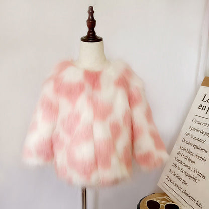 Winter Warm Artificial Fur Coats for Kids