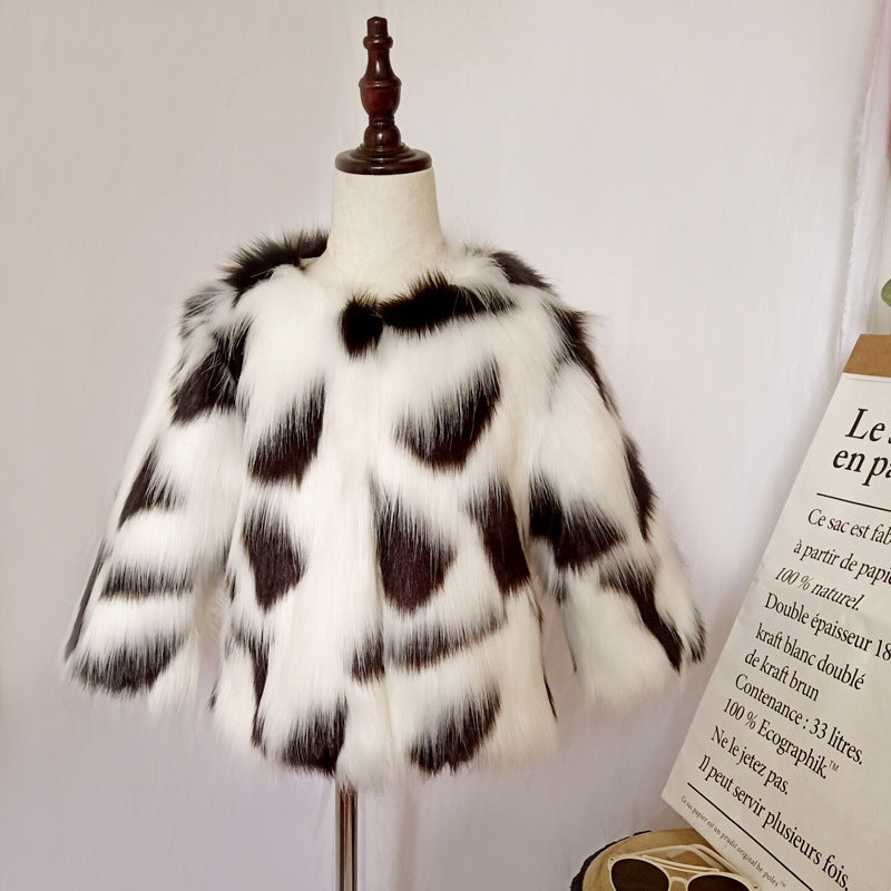 Winter Warm Artificial Fur Coats for Kids