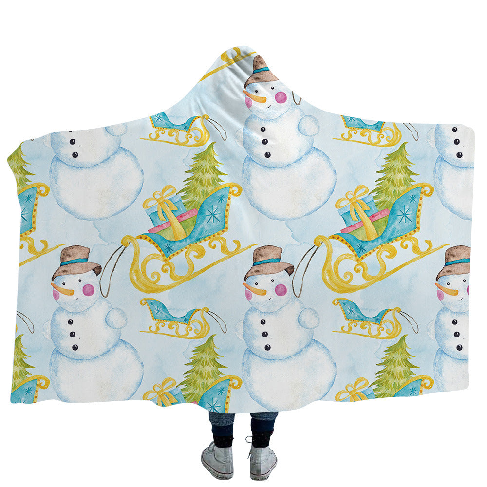 Merry Christmas Magic Hats Throw Blankets