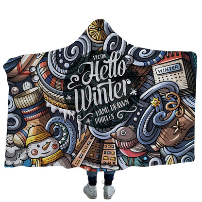 Merry Christmas Magic Hats Throw Blankets