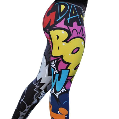 Cartoon Little Monsters High Waist Yoga Leggings