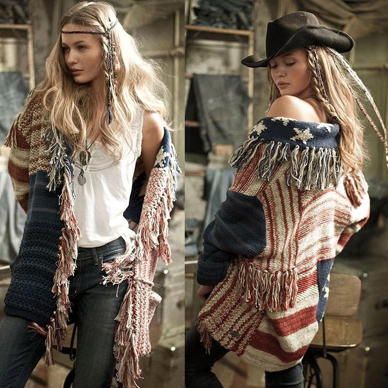 Fashion Tassel Starts Cardigans Outwear-STYLEGOING