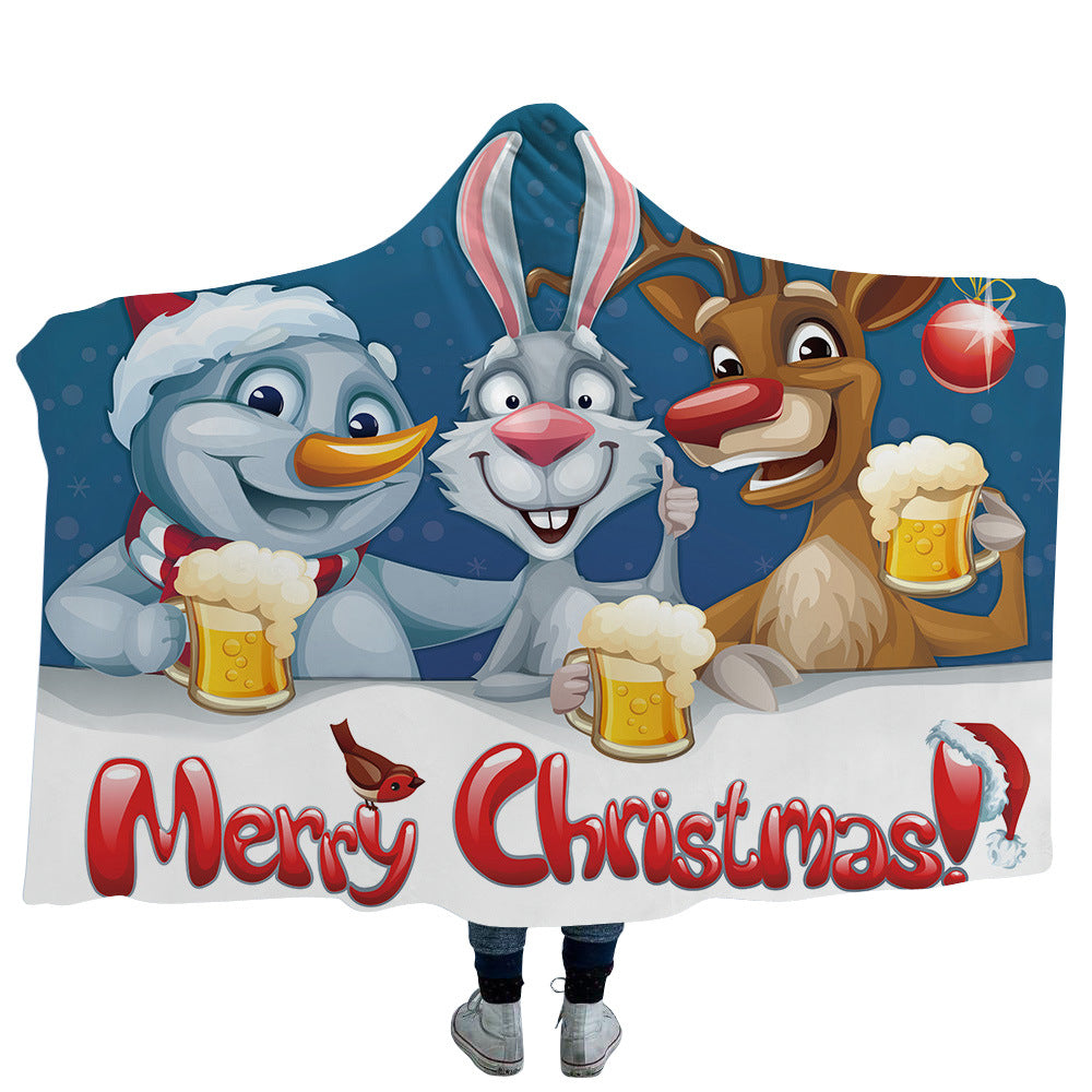 Merry Christmas Magic Hats Throw Blankets