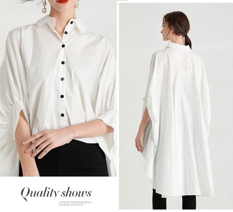 Casual Asymmetrical Plus Sizes Women Shirts Blouses