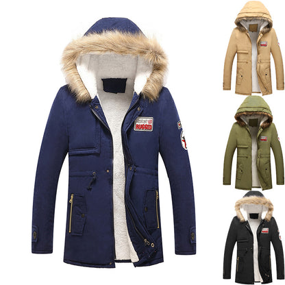 Winter Cotton Hoodies Coats for Men