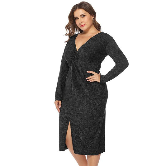 Plus Sizes Women V Neck Short Party Dresses