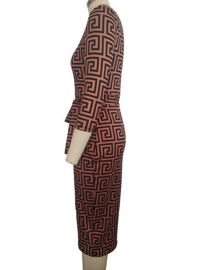Sexy Zipper V Neck Tight Dresses