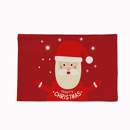Christmas Linen Traycloth 4pcs/Set