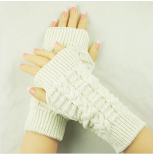 2 Pairs/Set  Winter Knitted Gloves Keep Warm for Women